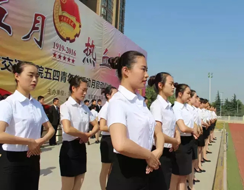 西安城市交通技师学院举办客运礼仪教学观摩活