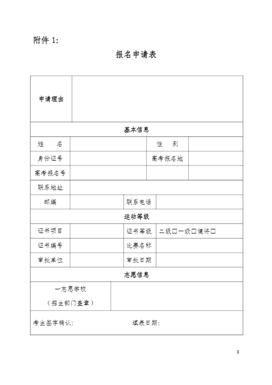 赣南师范大学2020年运动训练专业招生简章