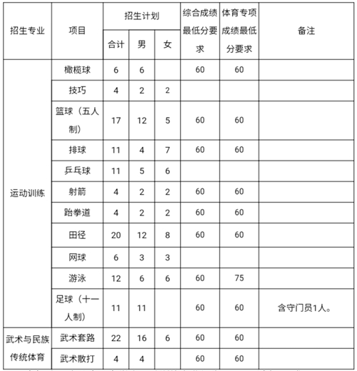 山西大学2020年运动训练、武术与民族传统体育专业招生简章