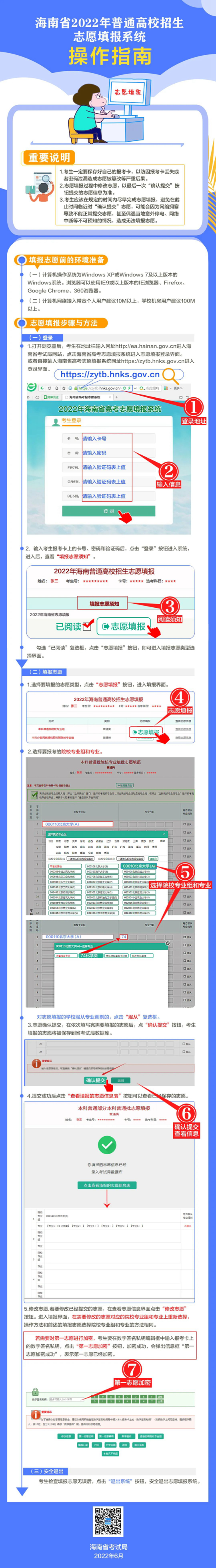 海南省2022年普通高校招生志愿填报系统操作指南(图1)