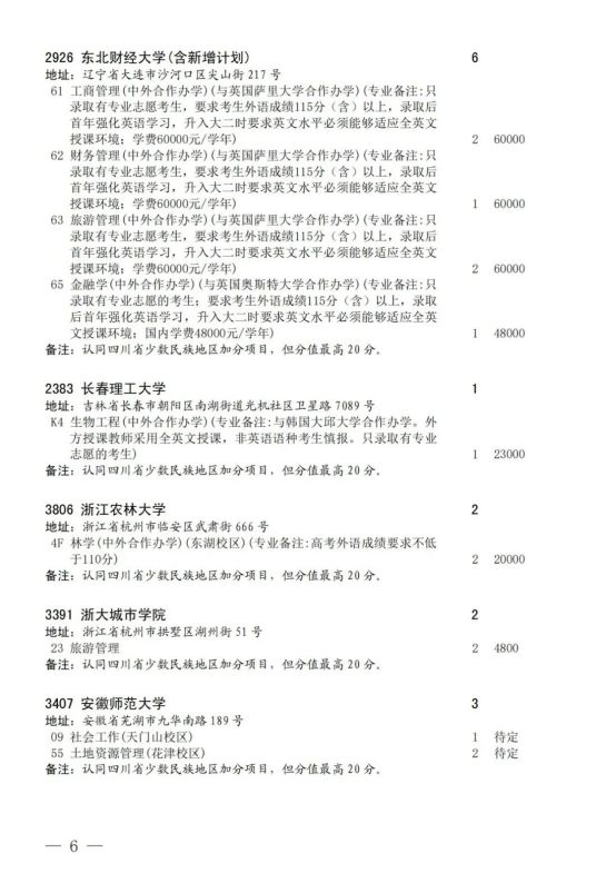 四川：关于2023年本科第一批第三次征集志愿的通知(图6)