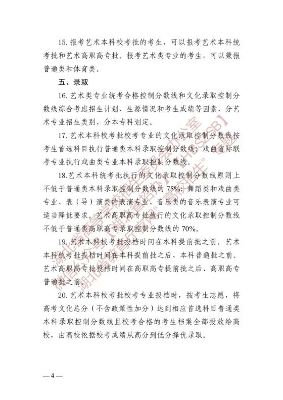 湖北省高等学校招生委员会关于做好2024年普通高等学校艺术类专业招生工作的通知(图4) 湖北省高等学校招生委员会关于做好2024年普通高等学校艺术类专业招生工作的通知(图4)