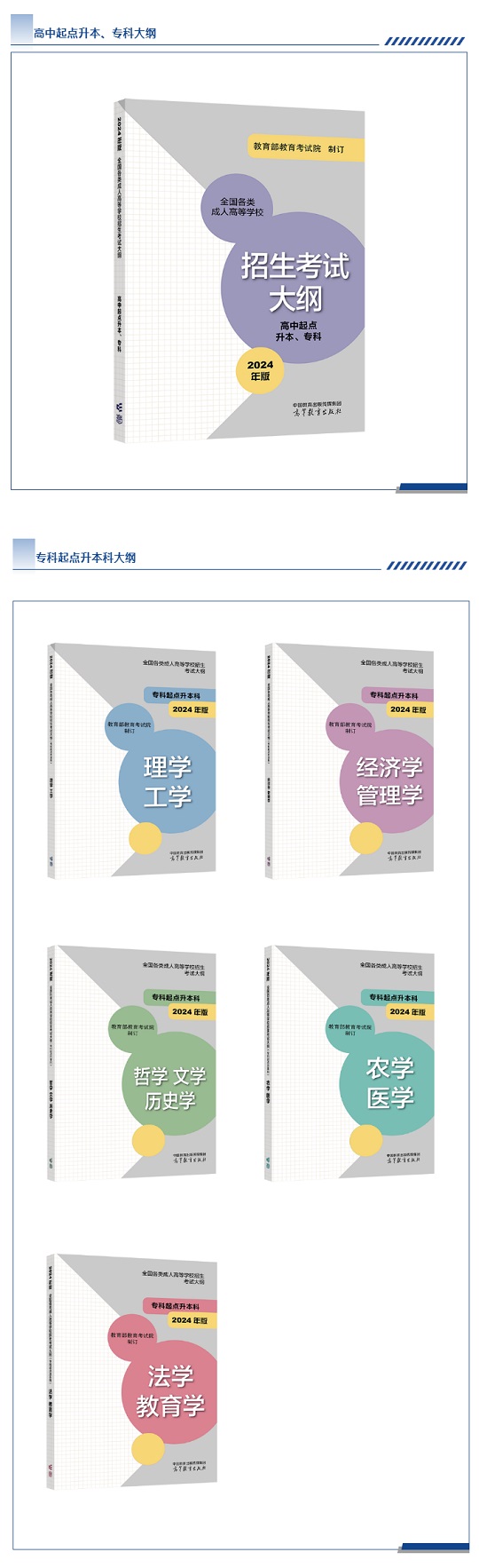 《全国各类成人高等学校招生考试大纲（2024年版）》正式启用(图1)