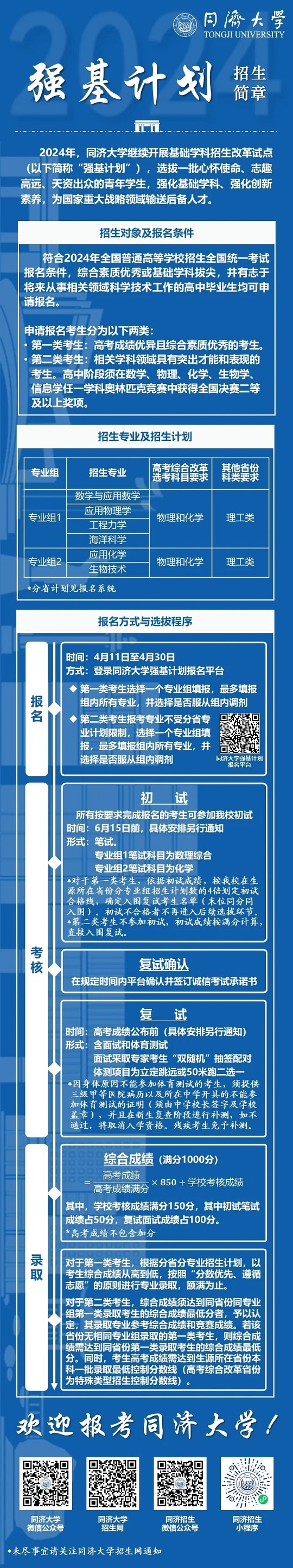 首届100%直博 | 欢迎报考同济大学“强基计划”(图2) 首届100%直博 | 欢迎报考同济大学“强基计划”(图2)